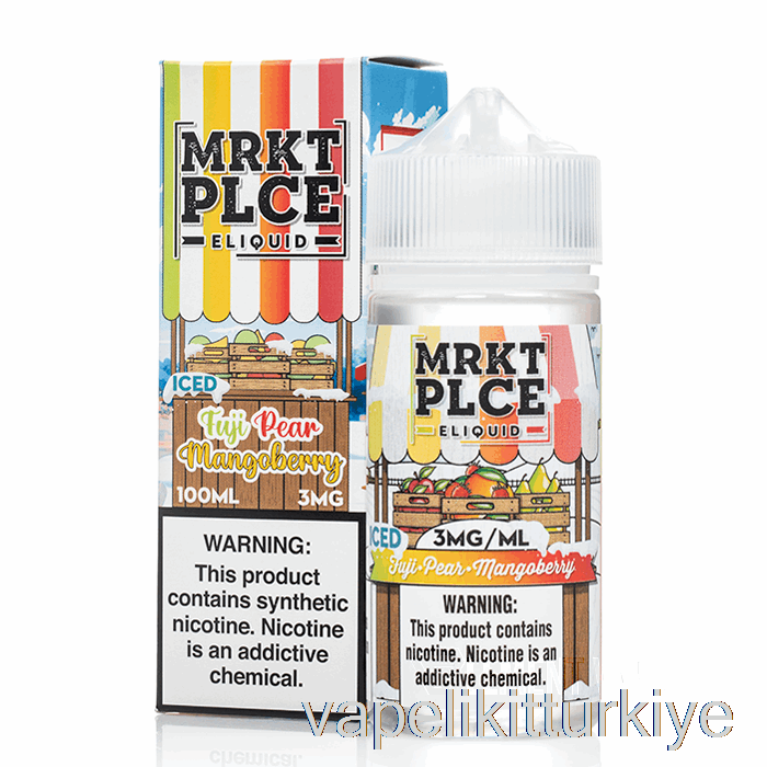 Vape Likit Buz Fuji Armut Mangoberry - Mrkt Plce - 100ml 0mg
